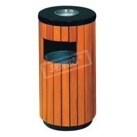 钢木式垃圾桶(单桶)